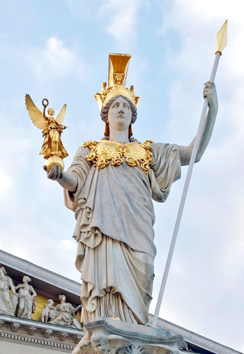 Estatua de Palas Atenea, Edificio del Parlamento austríaco en Viena